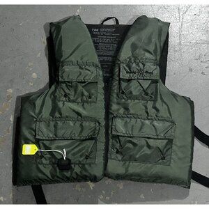 Vintage 786 Sportsman’s Fishing Vest Size 30-50 inches Green